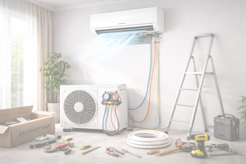 Instalación de aire acondicionado